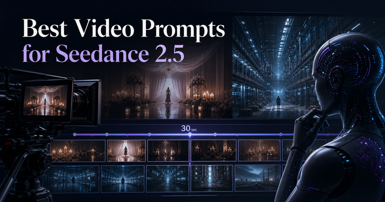 Best video prompts for Seedance 2.5 cinematic prompting guide with storyboard timeline