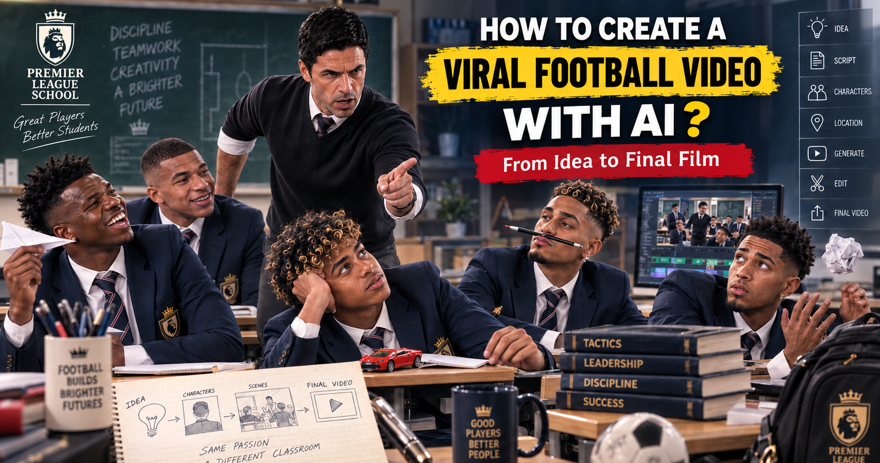 Premier League School AI-assisted filmmaking case study