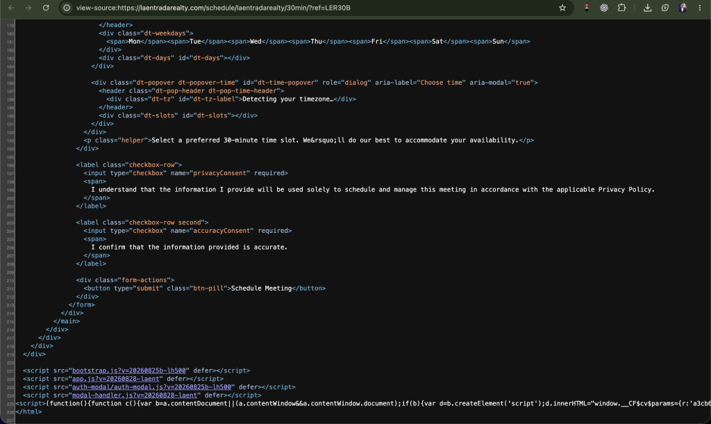 [IMAGE 10 — Screenshot of the source code highlighting noindex, nofollow, noarchive.]
