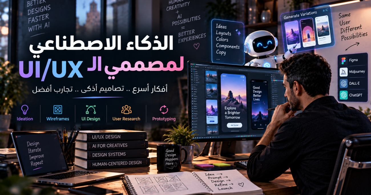 الذكاء الاصطناعي لمصممي UI/UX