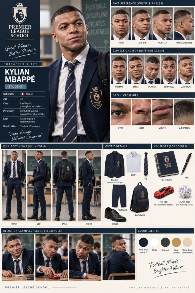 ورقة شخصية كيليان مبابي (Kylian Mbappé)
